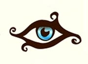 Azurblaues Auge